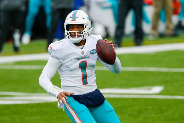 Tua is Dolphins' starting QB for 2021, GM says