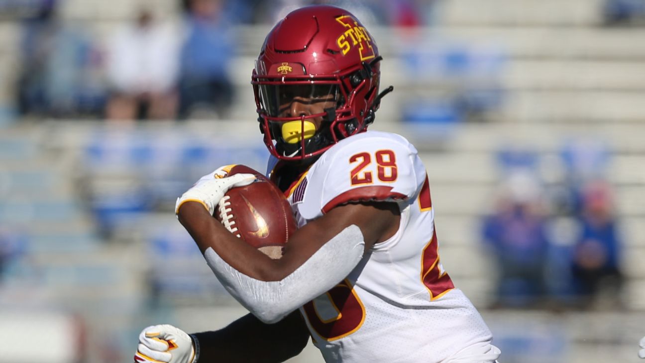 Iowa State Cyclones running back Breece Hall feature story