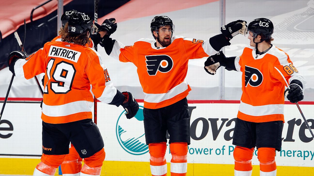 Philadelphia Flyers' Nolan Patrick scores in 1st game since April 2019 ...