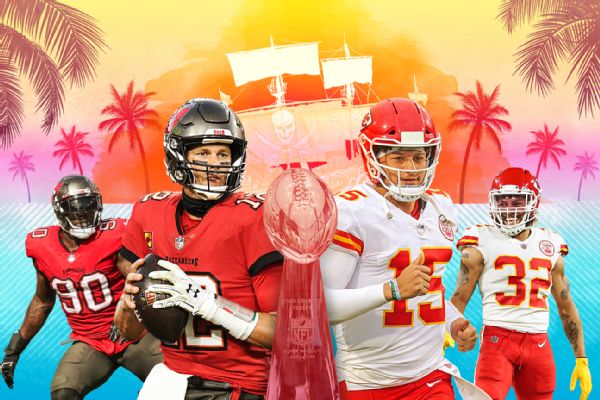 Kansas City Chiefs (-3) open as favorites over Tampa Bay Buccaneers in  Super Bowl LV - ESPN