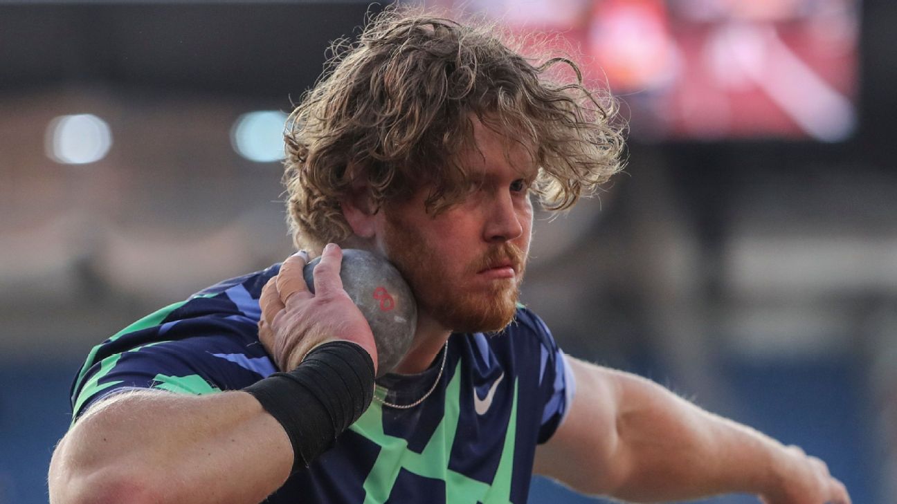 Ryan Crouser World Record Video Olympic Shot Put Champion Crouser