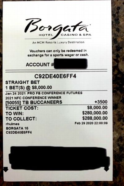 Professional bettor cashes in on Bucs after NFC Championship Game