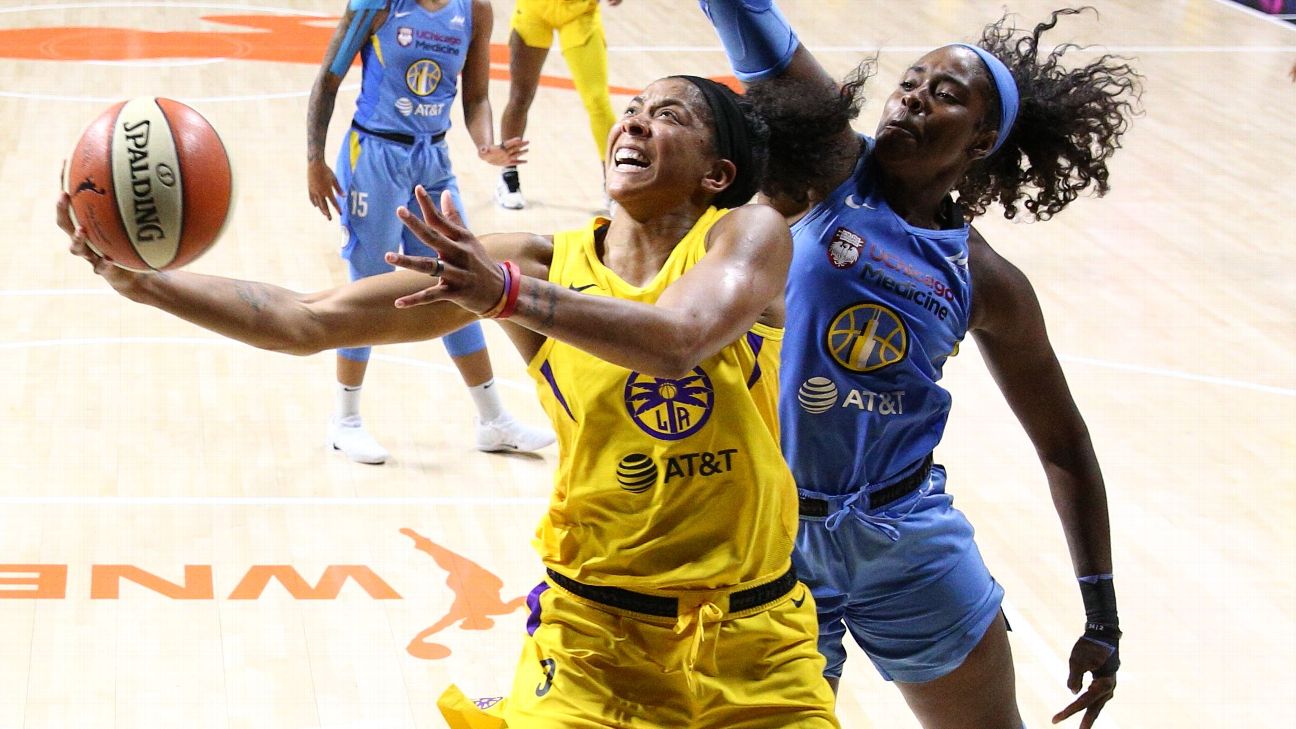 Candace Parker makes WNBA history as Chicago Sky beat Connecticut Sun