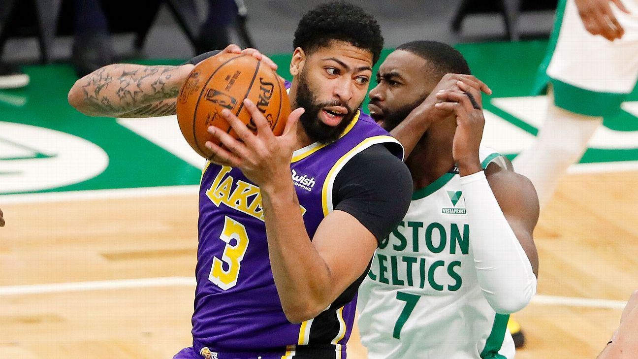Sources: Los Angeles Lakers star Anthony Davis has calf strain, to be ...