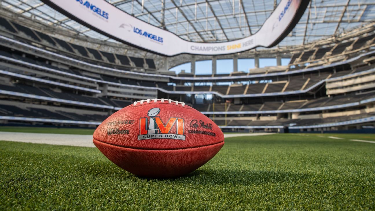 Revelan logo del Super Bowl LVI, a disputarse en SoFi Stadium - ESPN