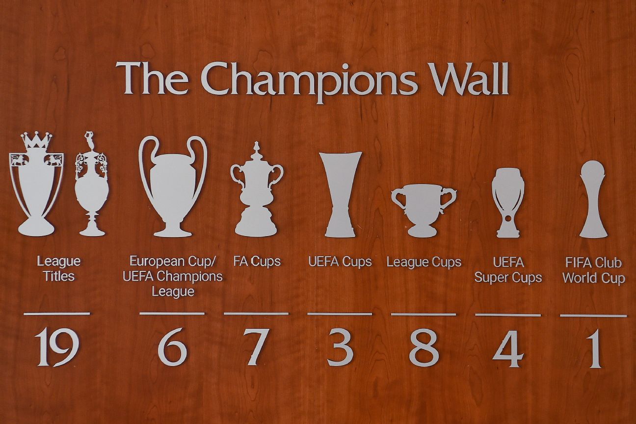 Liverpool FC The Champions wall vinyl sticker decal trophies 2019 