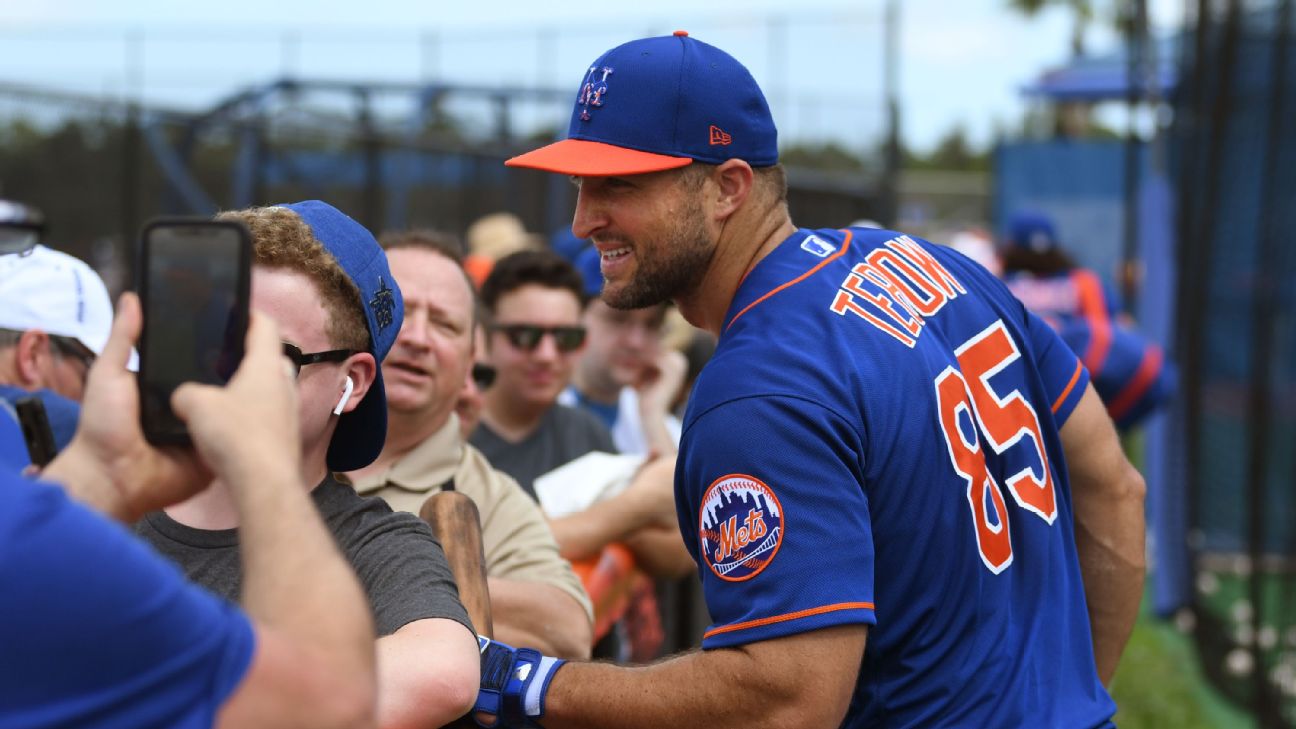 Four years, .226 average and some happy fans: Tim Tebow's baseball era  comes to an end - ESPN