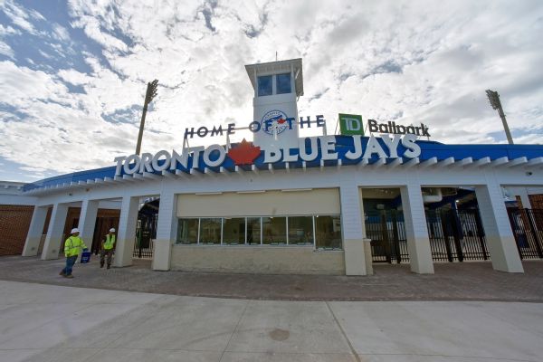 Reports: Jays' first 2 homestands in Dunedin, Fla.
