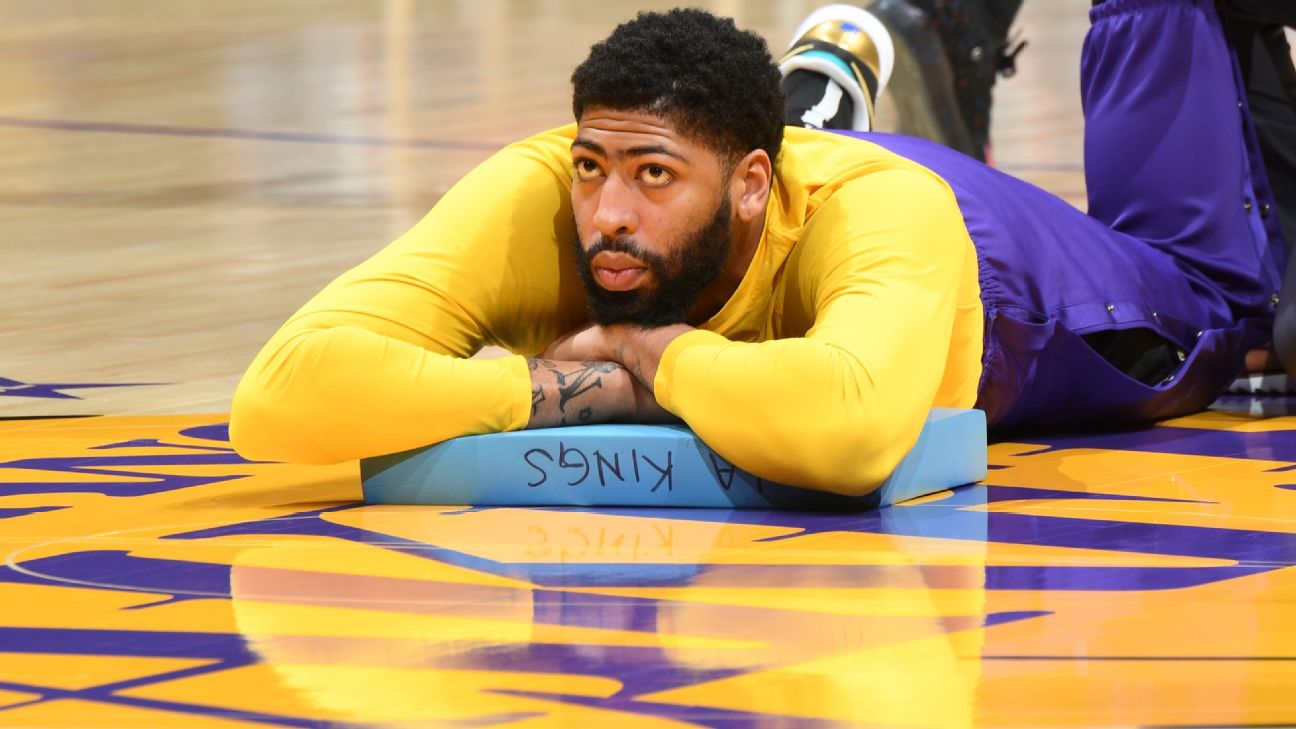Lakers' Anthony Davis (calf) sits out; should return Monday - ESPN