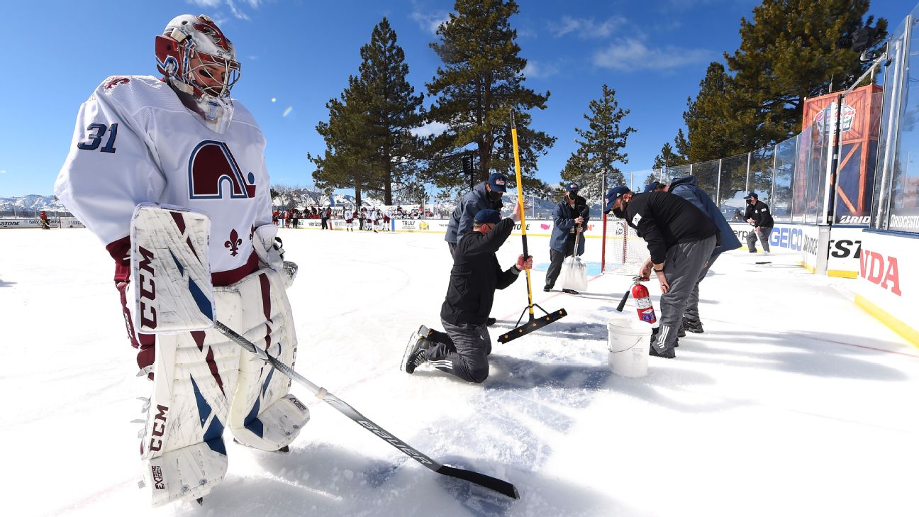 Avs edge Golden Knights in delayed Lake Tahoe game