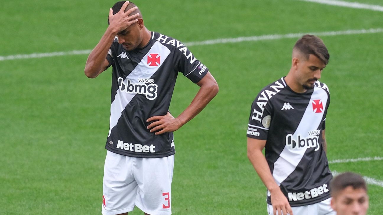 Guia: risco de queda do Vasco sobe para 66%; Cruzeiro tem 99% de título
