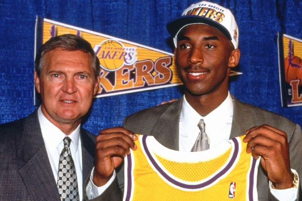 Jerry West and Kobe Bryant scored over 58,000 points combined for the Lakers.