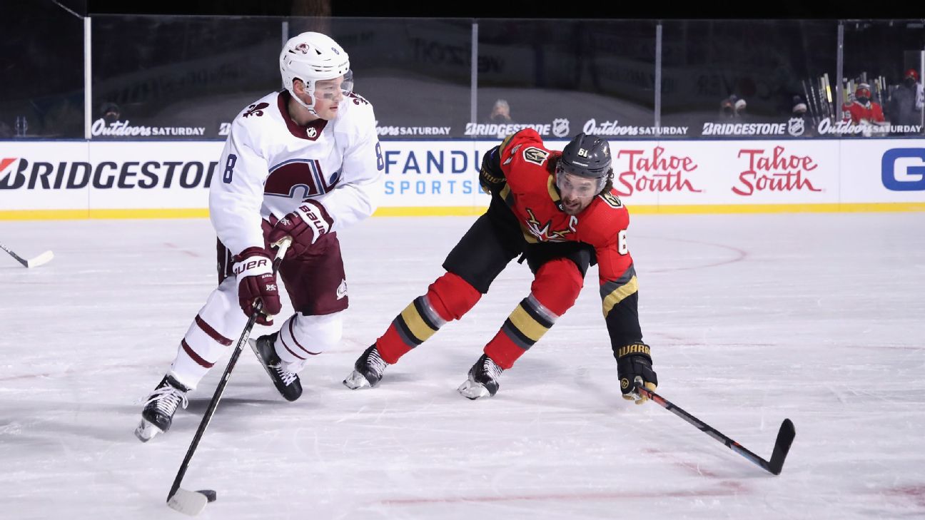 Finish to Vegas Golden Knights, Colorado Avalanche Lake Tahoe