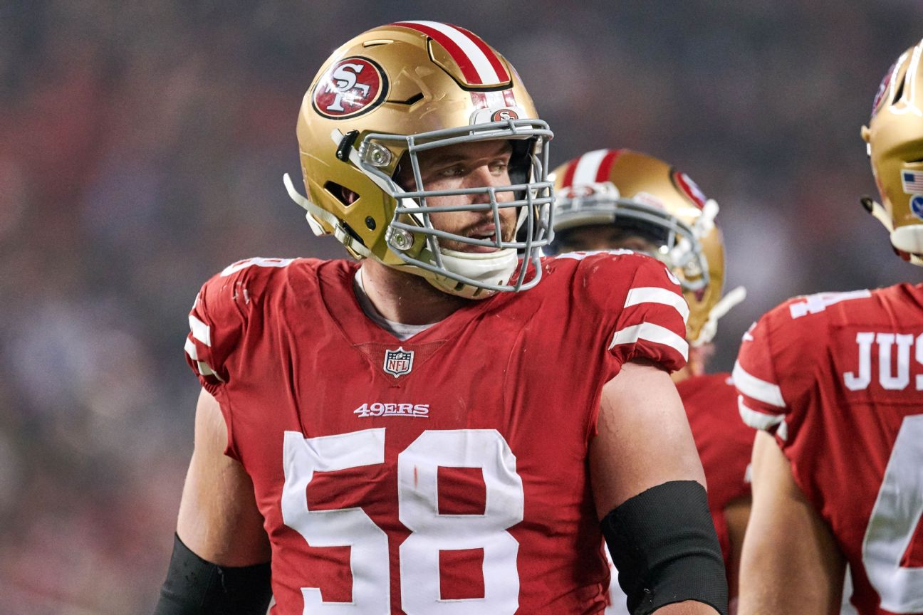 49ers C Richburg retires from NFL, cites injuries