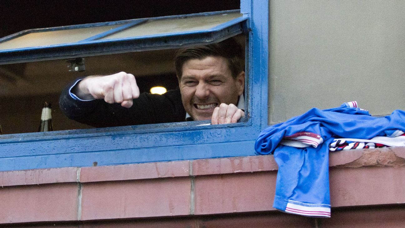 Gerrard's Rangers win first title in 10 years