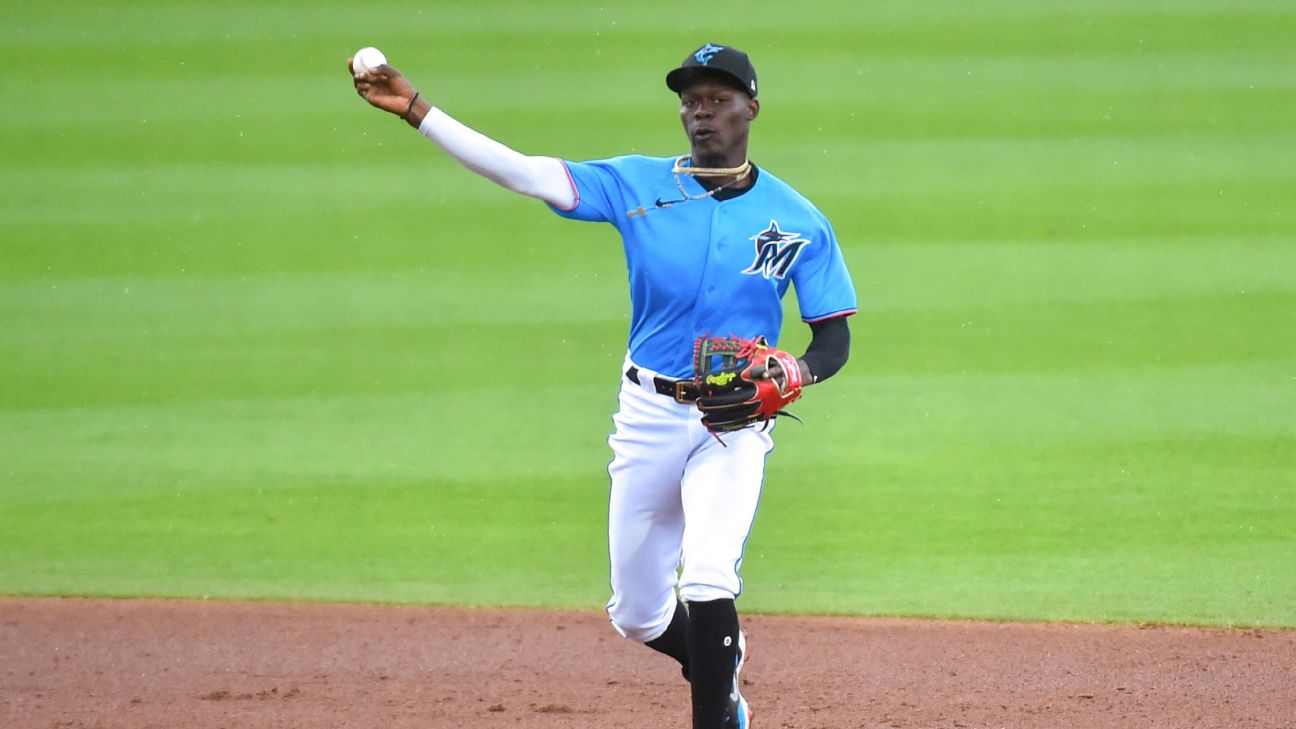 The Miami Marlins have placed SS/OF Jazz Chisholm Jr. on The 10 Day IL with  a Left Oblique Strain.