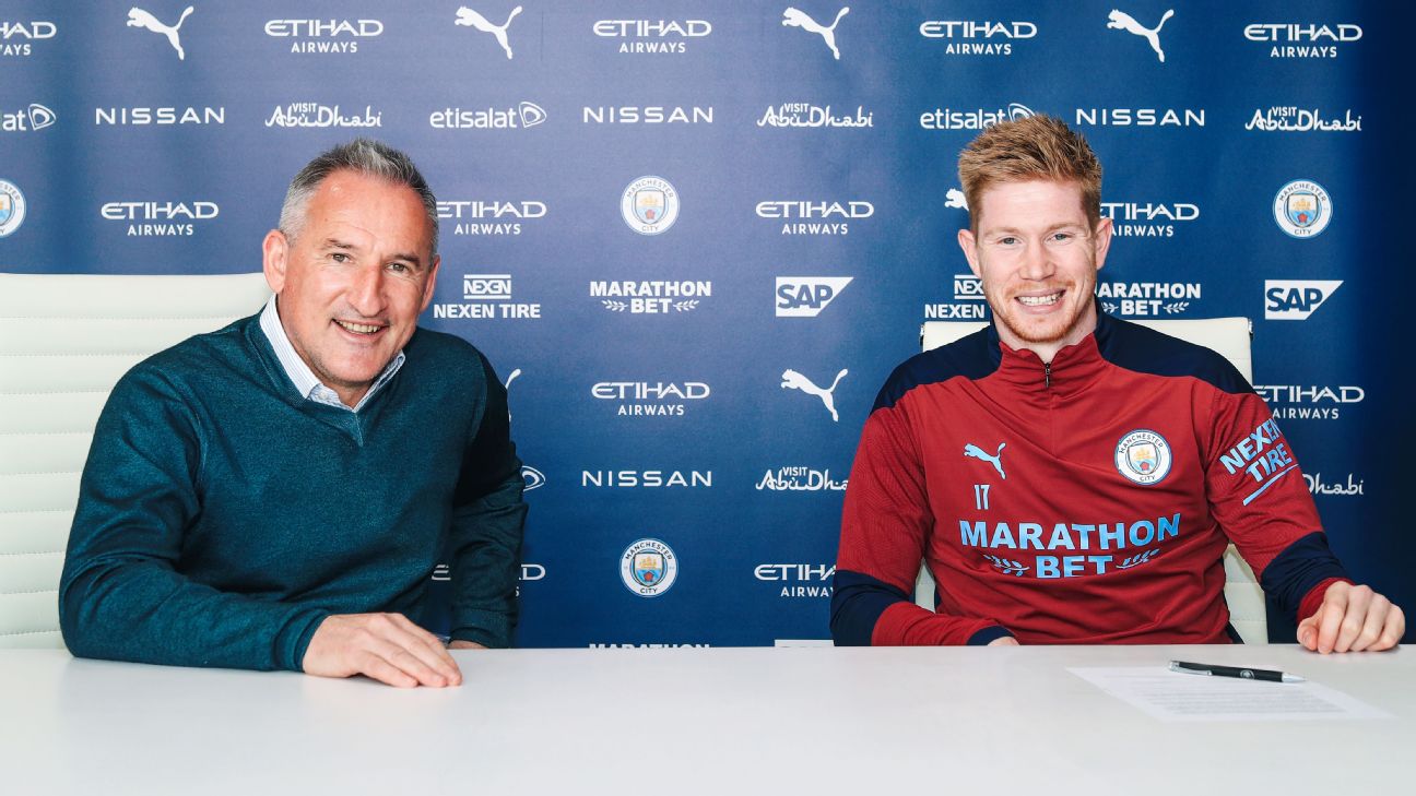 Kevin De Bruyne signs Manchester City contract extension