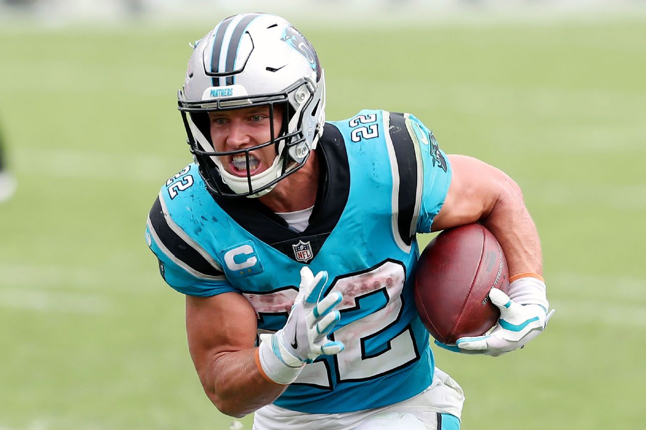 McCaffrey 'doubtful' to go vs. Eagles, Rhule says