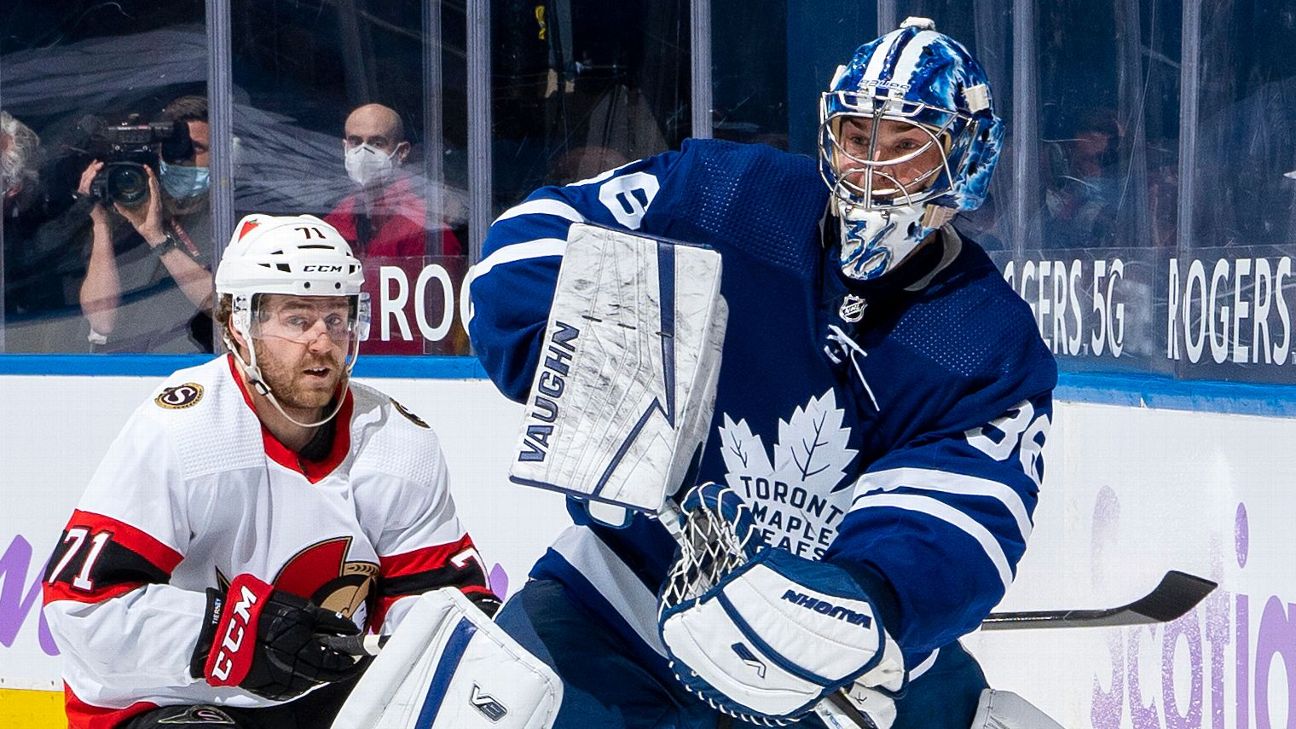Maple Leafs goalie Michael Hutchinson to start against Oilers tonight