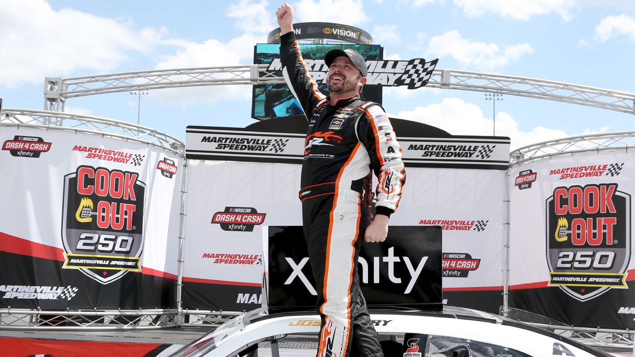 Josh Berry Wins At Martinsville For 1st Career Xfinity Victory