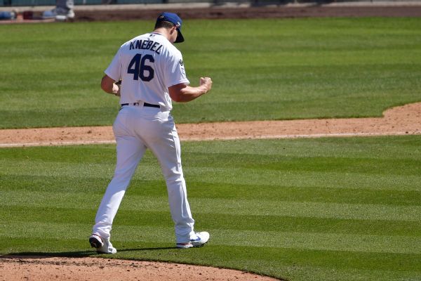 Dodgers to start reliever Knebel in Game 5