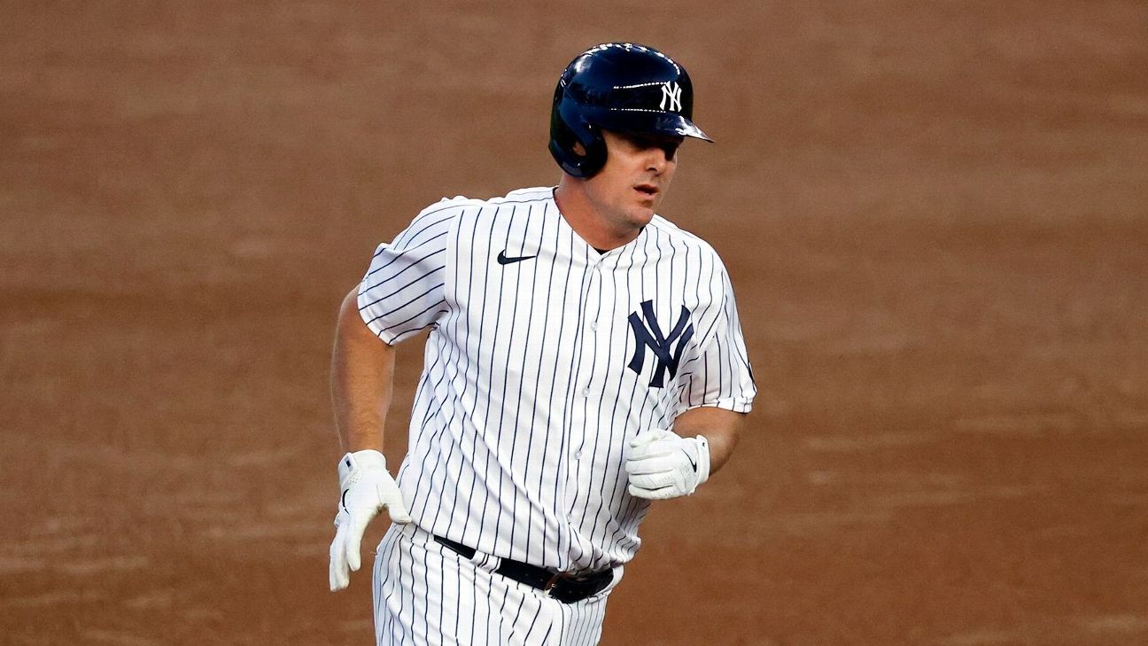 TAMPA, FL - MARCH 07: New York Yankees outfielder Jay Bruce (30) at bat  during the MLB