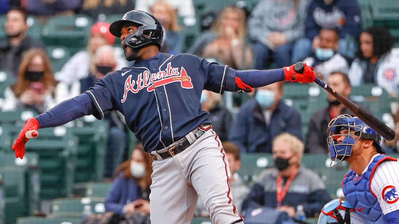 Ronald Acuna Jr. leaves game early due to abdominal injury