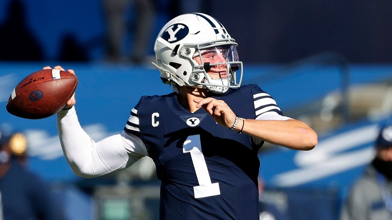 2021 NFL Draft: Quarterback Zach Wilson, BYU, Round 1, Pick 2