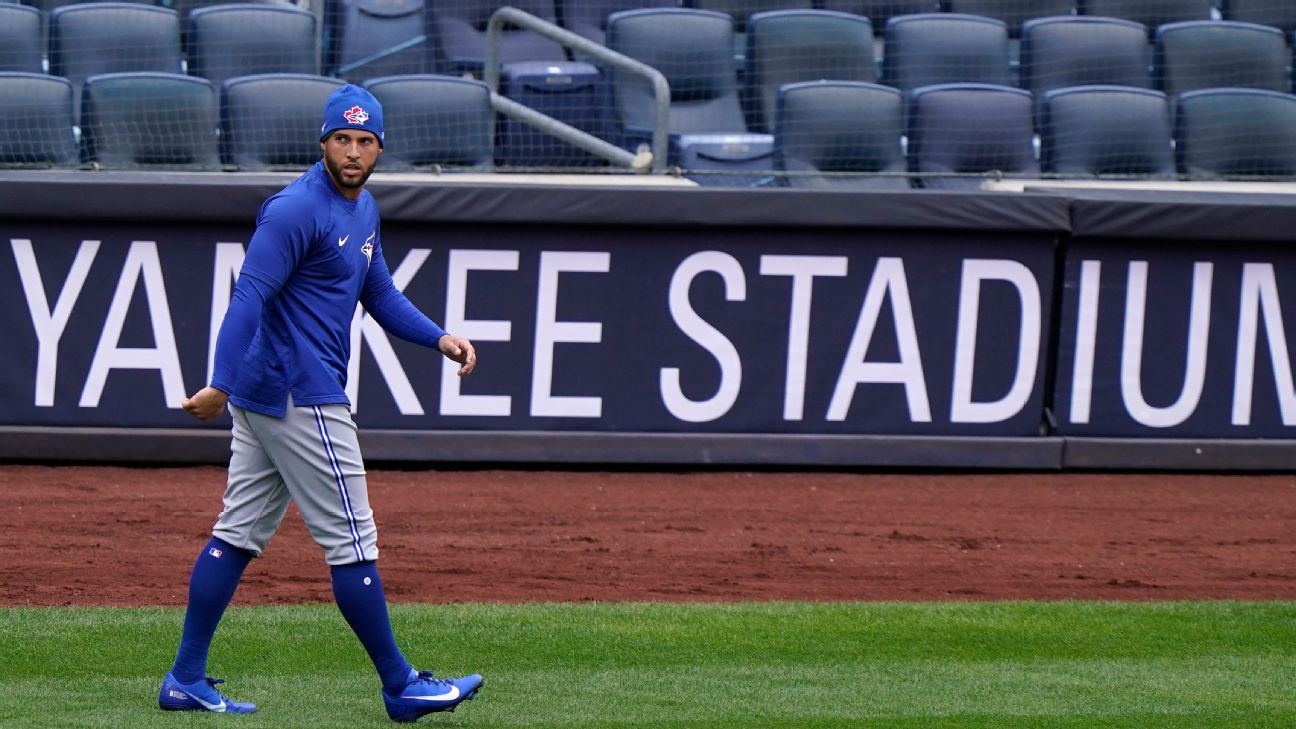 George Springer carted off field with injury in Blue Jays playoff