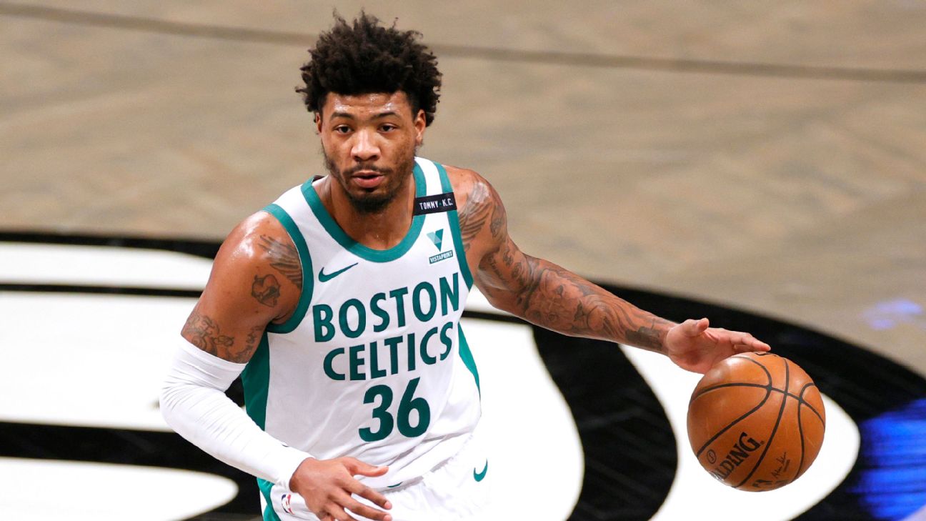 Celtics announcer would've 'thrown a bottle' if Marcus Smart didn't get a  call on this shot 
