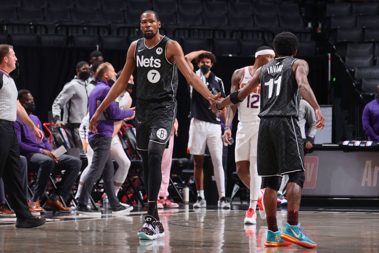 Durant returns, scores 33 off bench in Nets' win