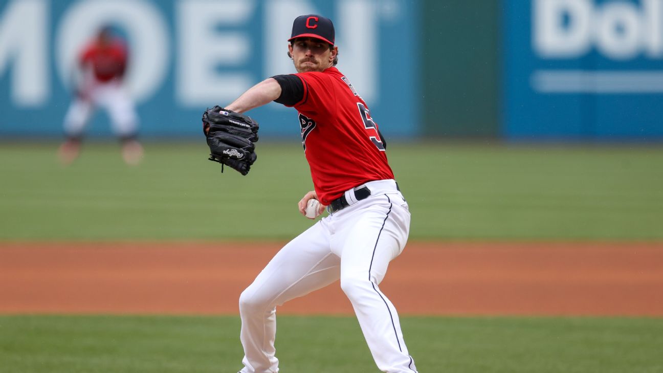 Cleveland Indians put Shane Bieber on injured list; won't throw for two  weeks with right shoulder strain 