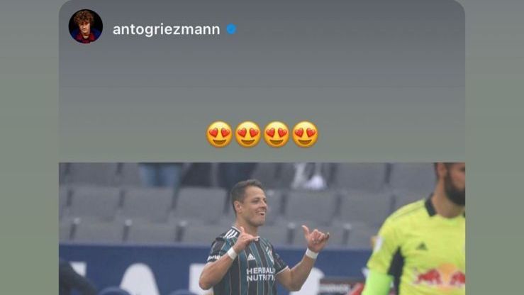 Antoine Griezmann celebra hat-trick de 'Chicharito' con el LA Galaxy