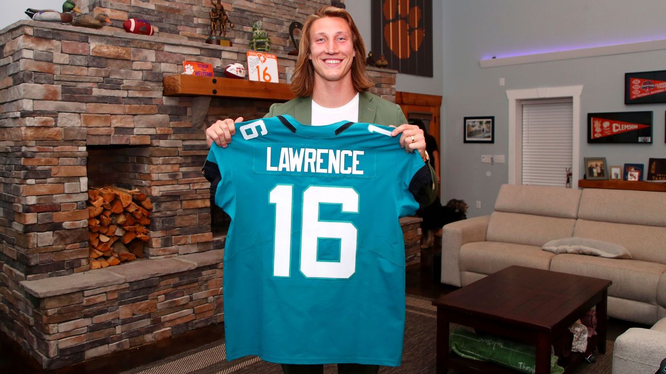 NFL draft 2021 - Rookies Trevor Lawrence and others show off new