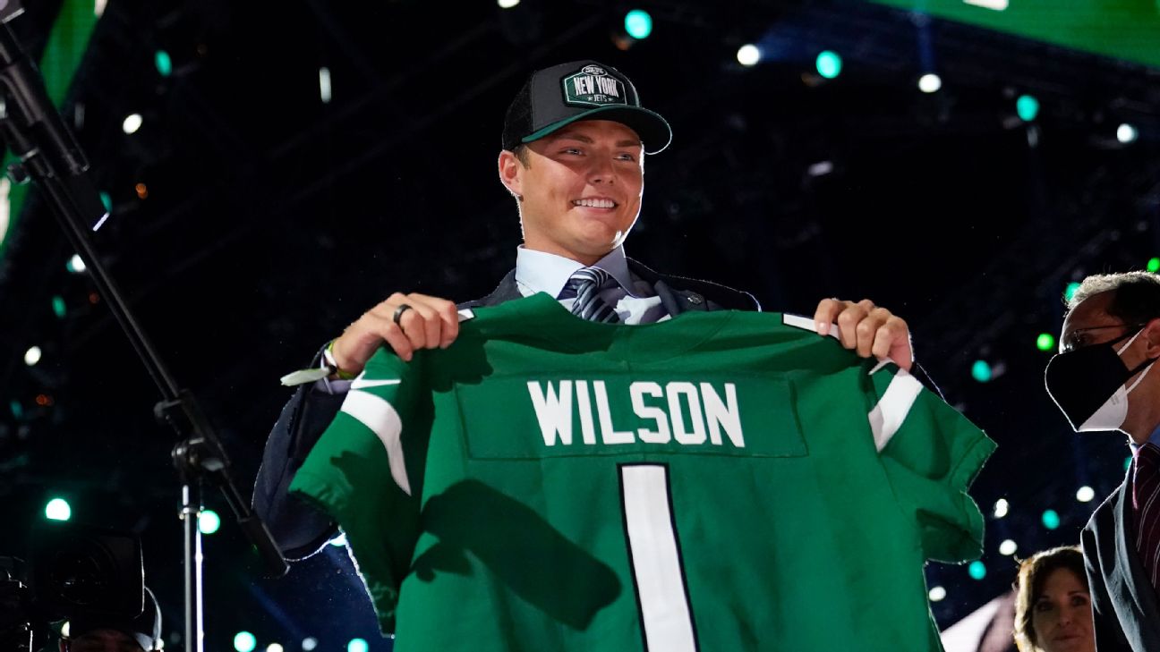 New York Jets pick BYU QB Zach Wilson with No. 2 overall pick in NFL