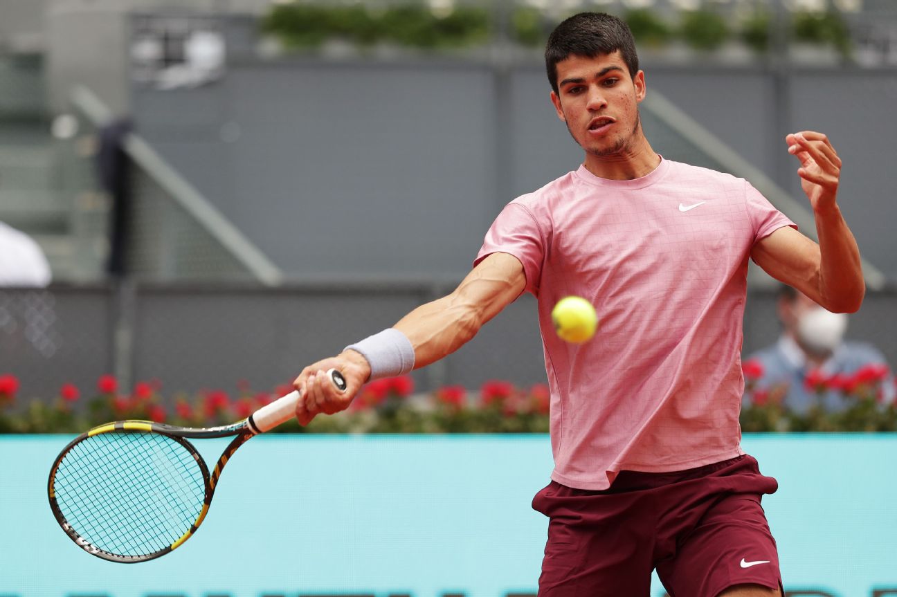 Carlos Alcaraz, 17, to have dream matchup with Rafael Nadal in Madrid Open