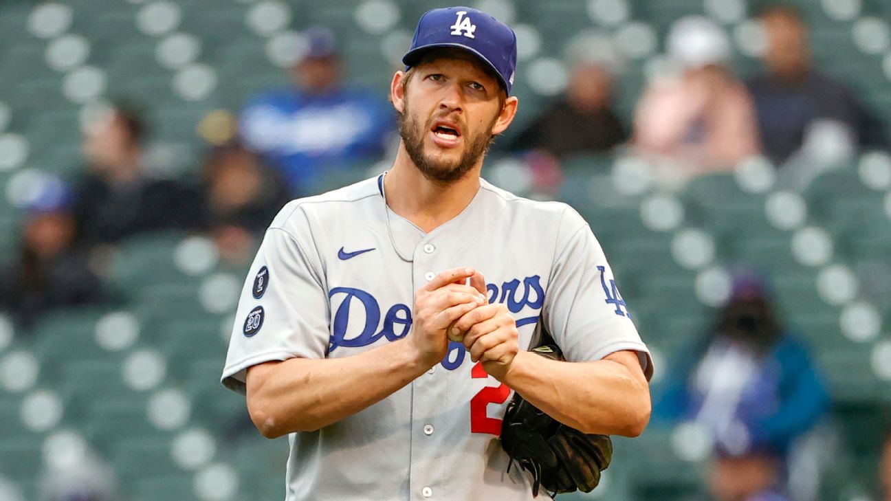 Youth Clayton Kershaw Los Angeles Dodgers Roster Name & Number T