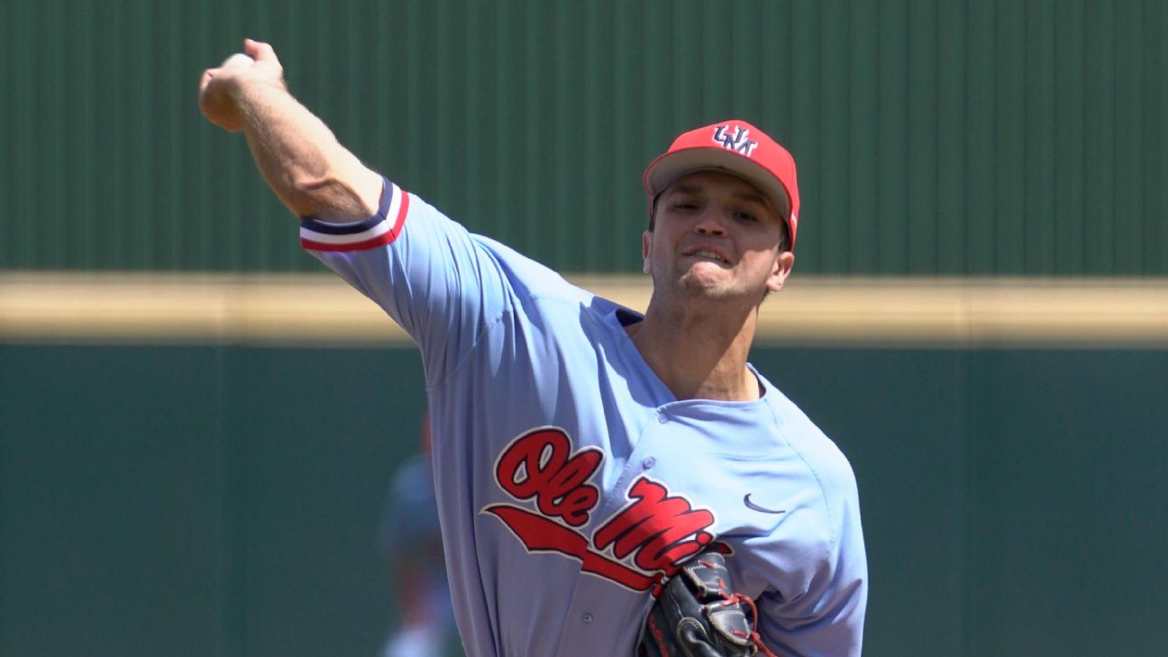 First round pick Gunnar Hoglund on the mound to start Ole Miss fall ball -  RebelGrove