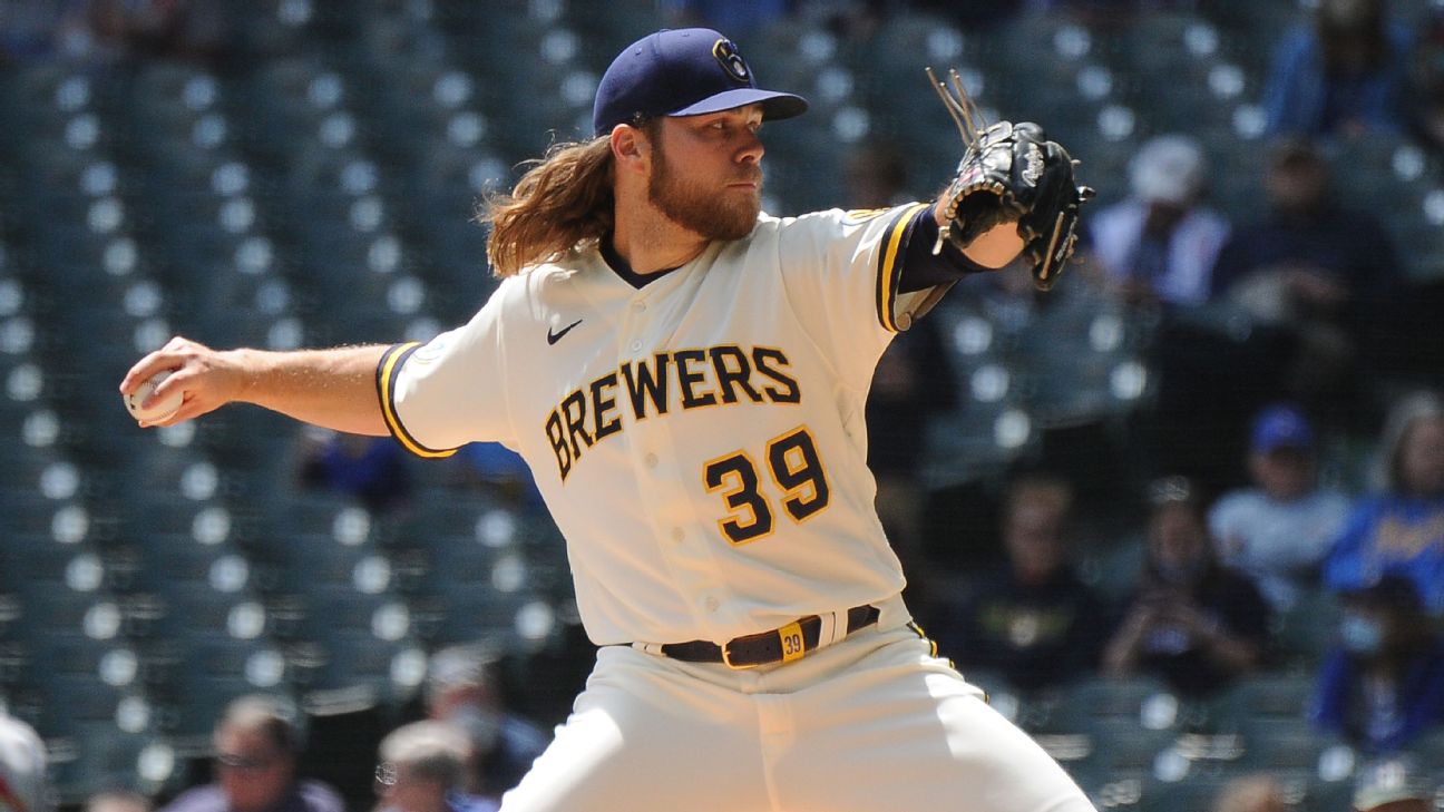 Corbin Burnes ties MLB strikeout record in Brewers win over Cubs