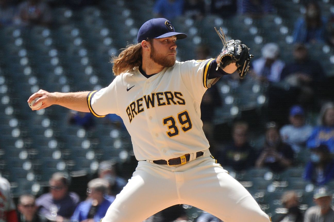 Brewers' Burnes sets record with K's vs. Cards