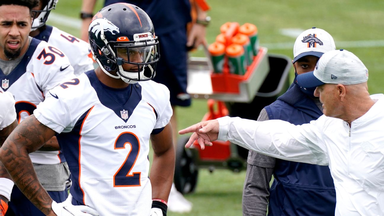 Broncos rookie Pat Surtain II shares moment with father after