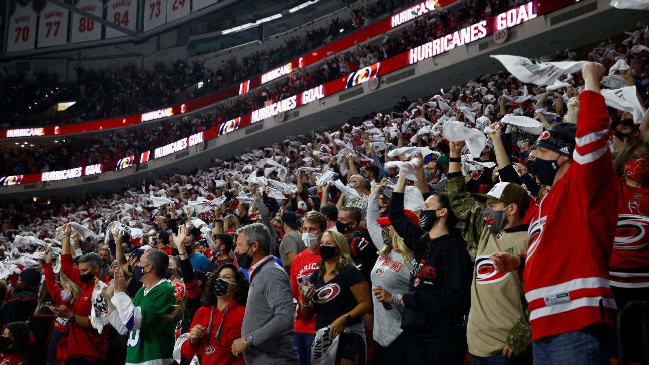 Fans welcome Canes back to PNC Arena after COVID cancellation - ABC11  Raleigh-Durham