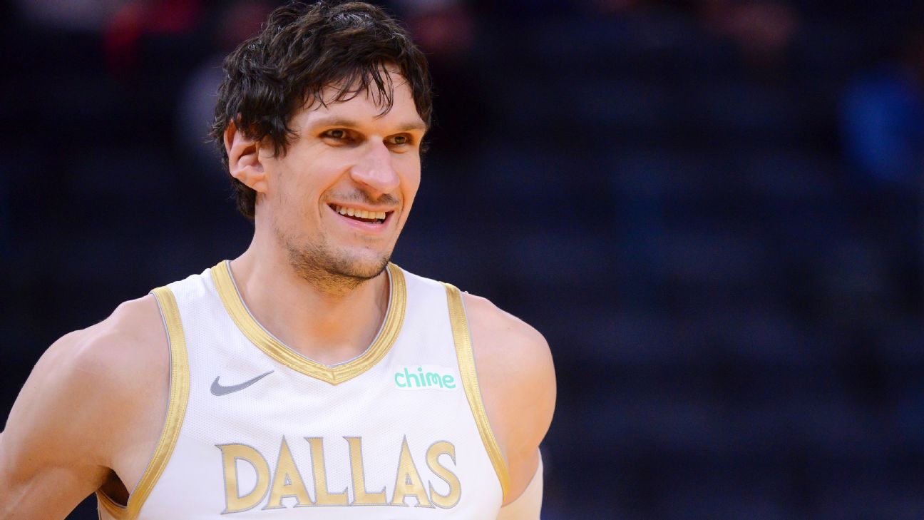 Boban Marjanovic of the Dallas Mavericks poses for a portrait