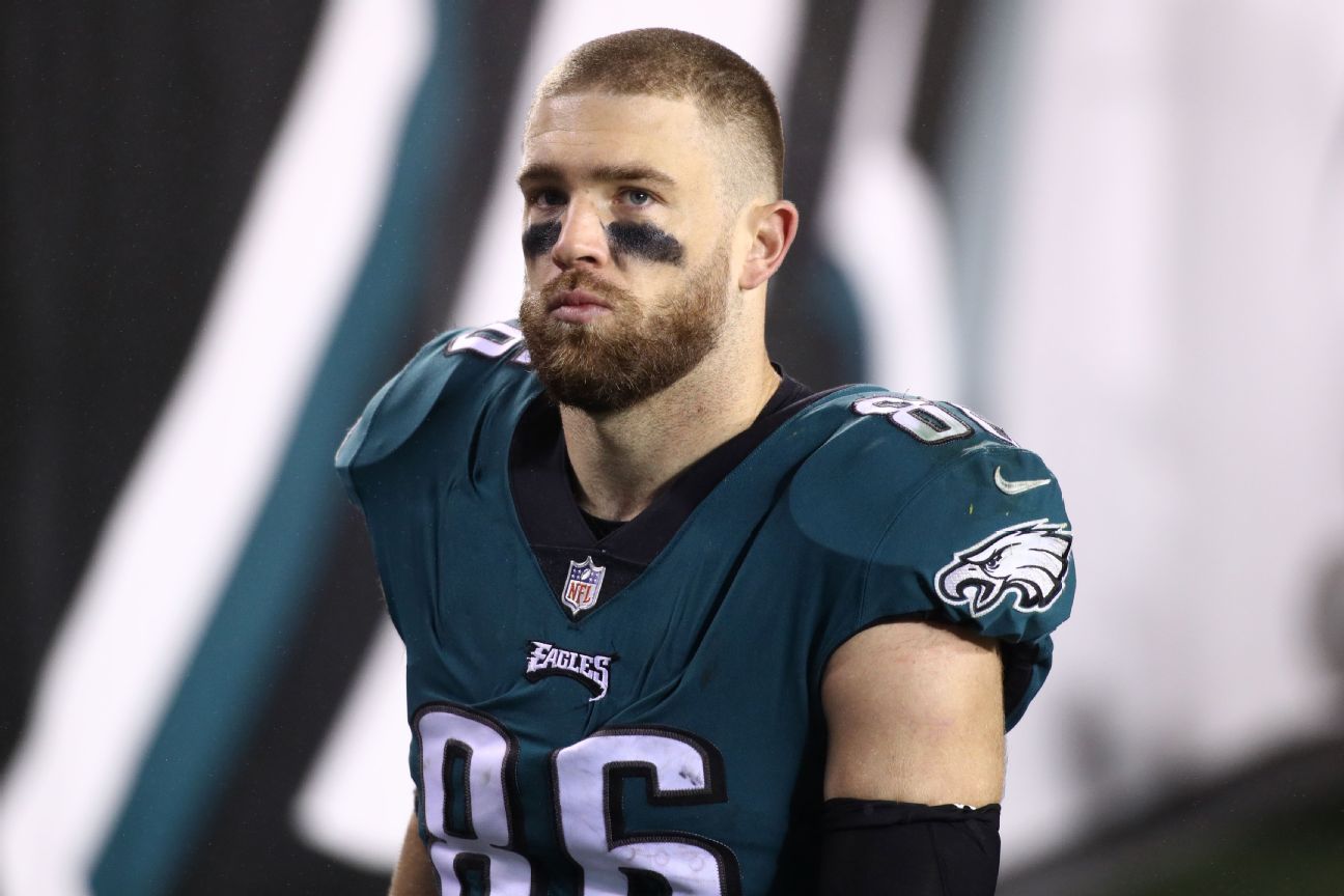 Eagles ship TE Zach Ertz to Cardinals for CB Tay Gowan, 5th-rounder