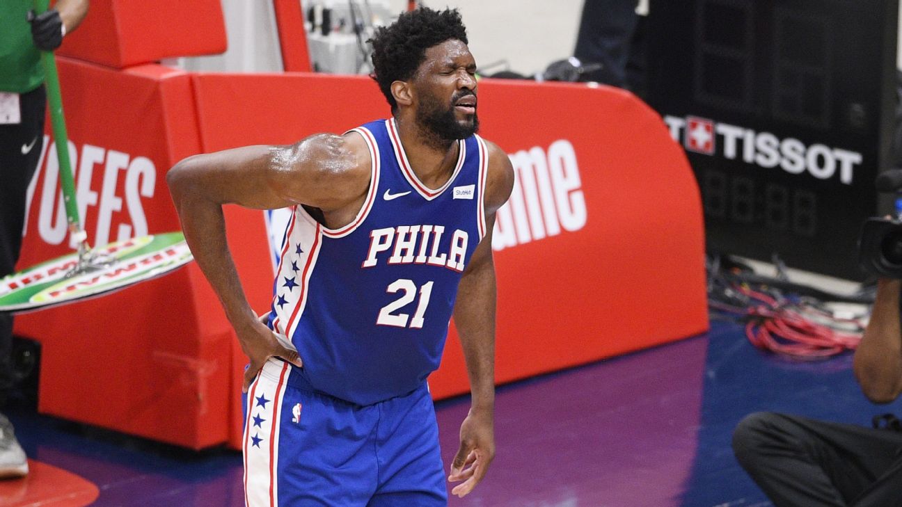 Philadelphia 76ers Joel Embiid Has Meniscus Tear In Right Knee Sits Out Game 5 Vs Washington Wizards 6abc Philadelphia