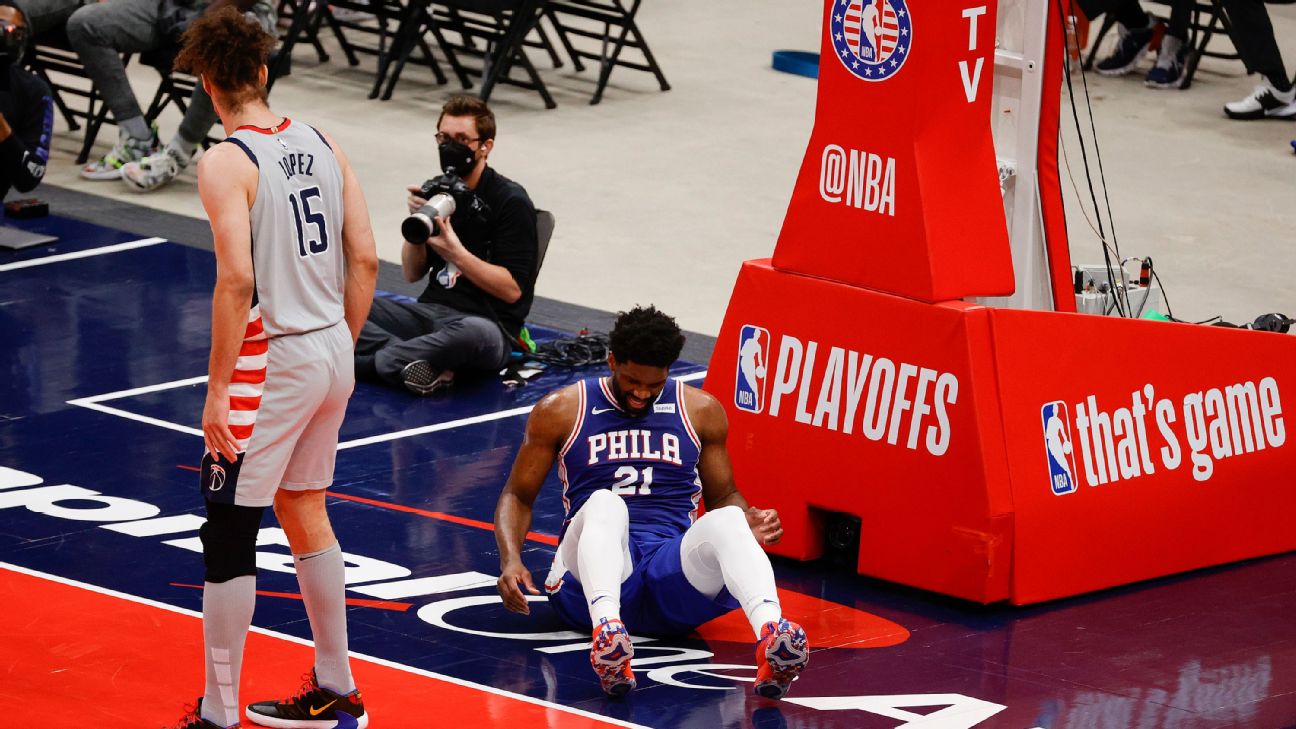 Philadelphia 76ers Joel Embiid to have MRI after exiting Game 4 with right k soreness Philadelphia 