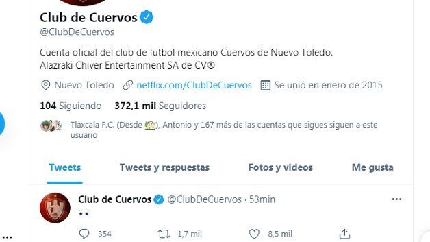 Club de Cuervos se convierte en tendencia al revivir su cuenta de Twitter
