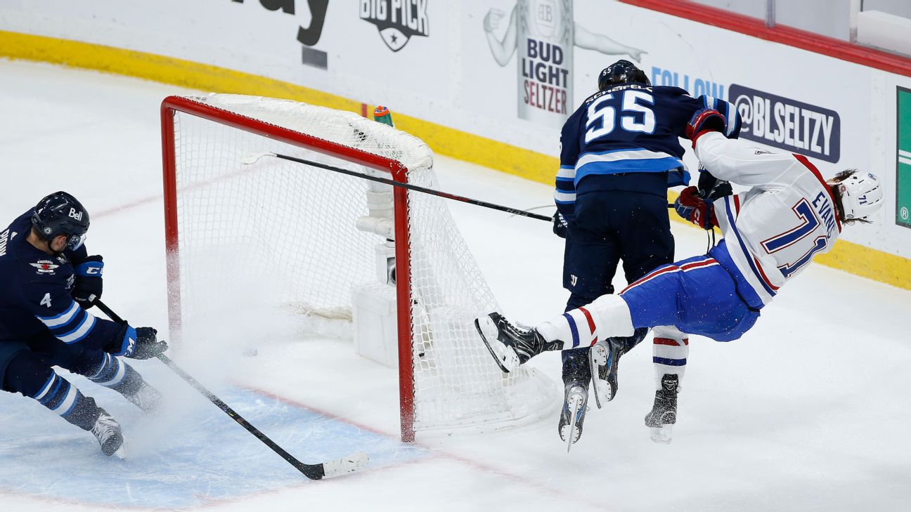 Mark Scheifele injured as Flames beat Jets 4-1 in first game of qualifying  series - The Globe and Mail