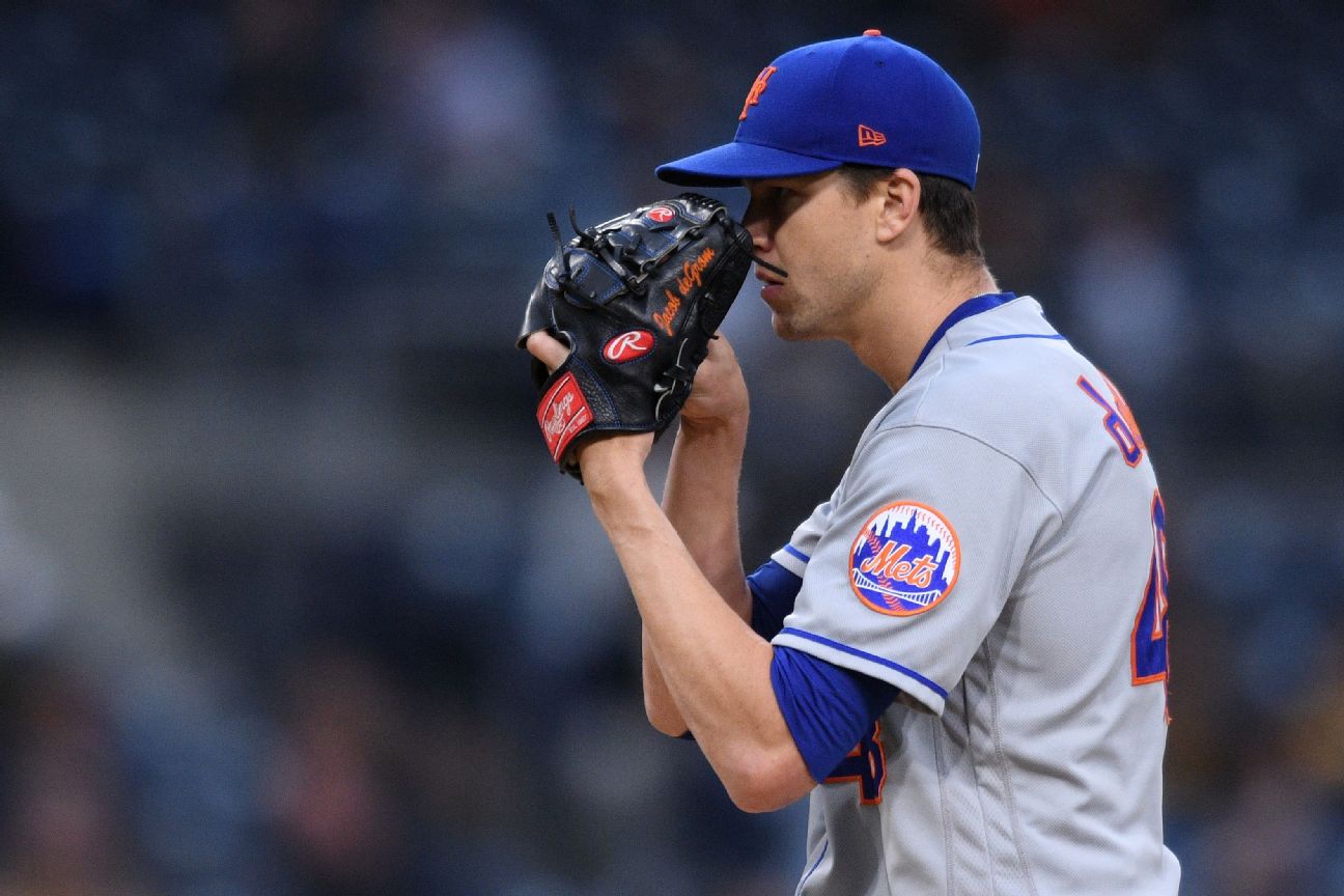 New York Mets Jacob Degrom Is In Rare Company After Another Scoreless Start Drops His Era To 0 62