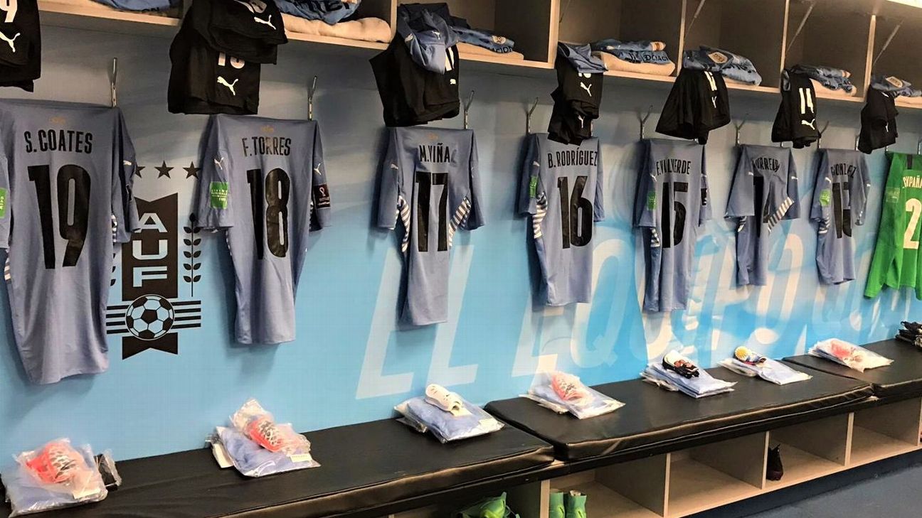 Selección uruguaya: mirá los números de camiseta que usarán los